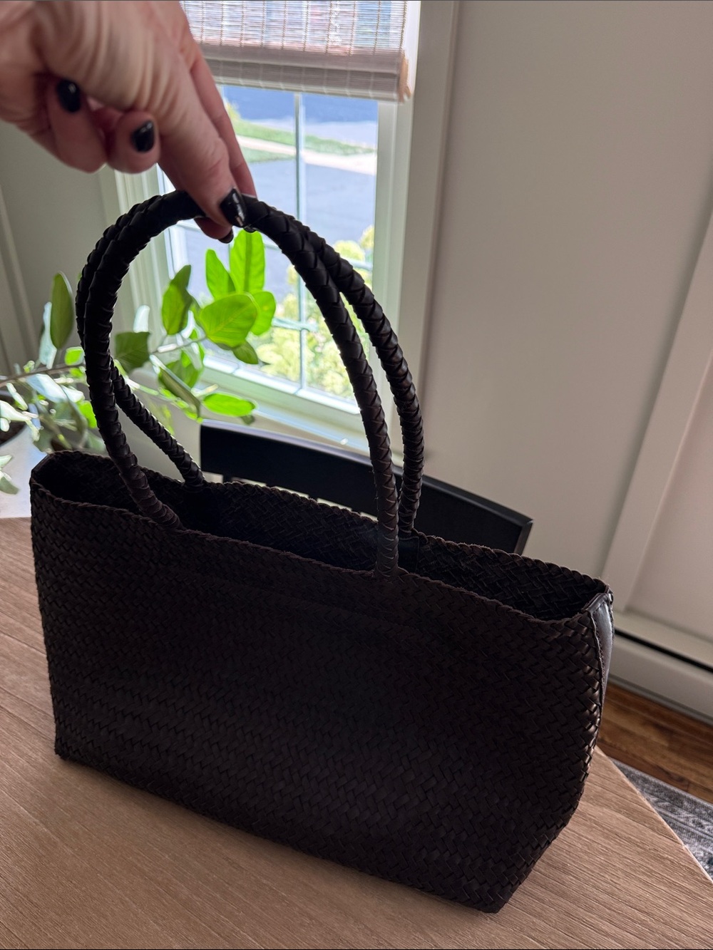 Madewell Signature Woven Tote Coffee Bean - Picture 3 of 9